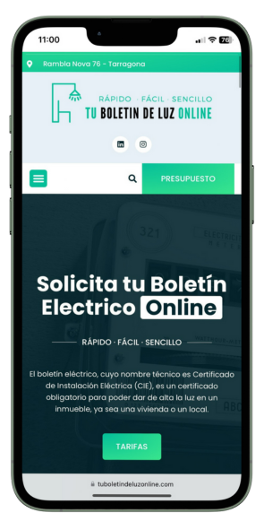 Solicitar Boletín de Luz Online